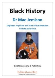 Celebrating Black History 2 Dr Mae Jemison Cover 1