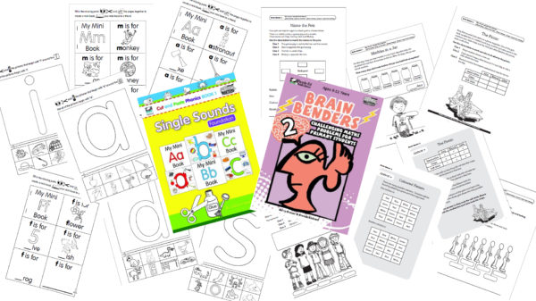 Resources of the Week - Brain Benders & Cut and Paste Phonics