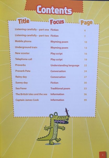 Comprehension 9-10 Contents Page