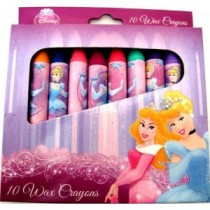 DISNEY PRINCESS : 10 WAX CRAYONS-0