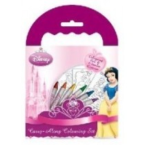 DISNEY PRINCESS CARRY ALONG COLOURING SET-0