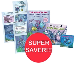 Rainbow Fish Collection-3 Audio, 2 Sticker & 1 Board Book-0
