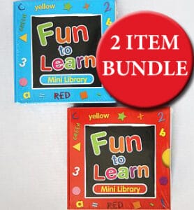 2 mini-library Bundle (Fun to Learn –Red | Fun to Learn –Blue)