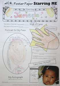 Starring Me Poster Paper - Creatively Creating Awareness 3 early years foundation stage eyfs resources psed.