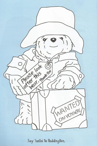 Paddington Copy Colour Book uncoloured-page