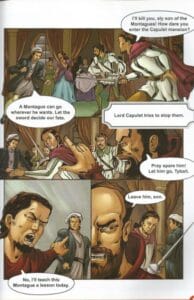 Romeo and Juliet Graphic Novel (Illustrated Classics Works) 1 Romeo and Juliet graphic novel inner page