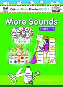 Cut and Paste Phonics Book 4 Instant Download