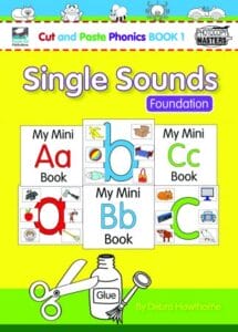 Cut and Paste Phonics Book 1: Single Sounds (Instant Download)