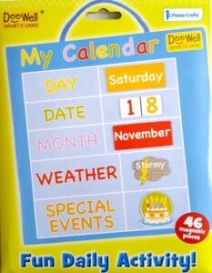 Blue Fiesta Crafts Magnetic My Calendar 