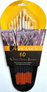 Artist's Water Colour Brushes (10-Pack)