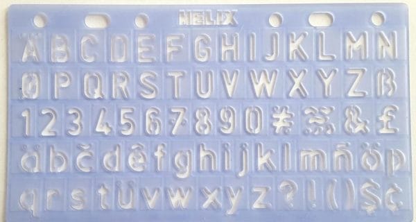Helix Multi-Pack Lettering Stencils ( 4-Pack)