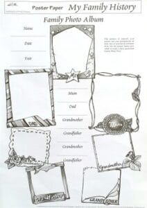 My Family History Poster Paper-Size A2  UK Edition (Pack of 4)