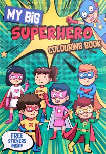 My Big Superhero Colouring Book (with free stickers)