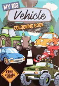 My Big Vehicle Colouring Book (with free stickers)