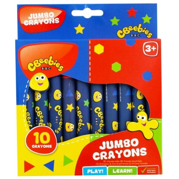 Cbeebies Jumbo Crayons (10 Pack)