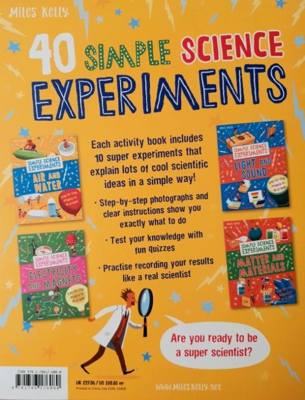 40 Simple Science Experiments (Set of 4 Books) Paperback