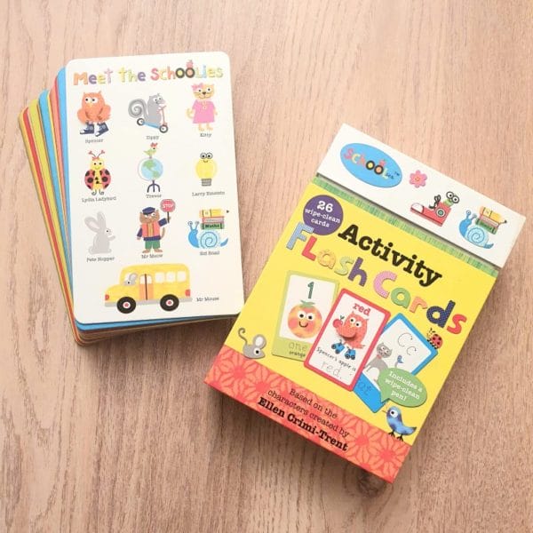 Schoolies Flash Cards (with wipe-clean pen) 7 schoolies activity flashcards internal 1