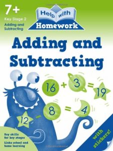 Adding and Subtracting 7+ Help with Homework (with stickers)