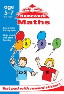 Maths: 5-7 Help with Homework (test pad with reward stickers)
