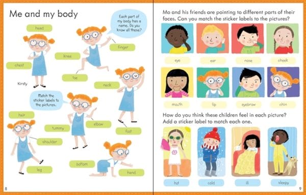 My First Book About Me (with over 100 stickers) | Internal Page 3