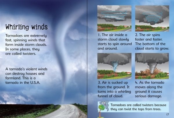 Storms & Hurricanes (Usborne Beginners) Hardcover - Internal Image 3
