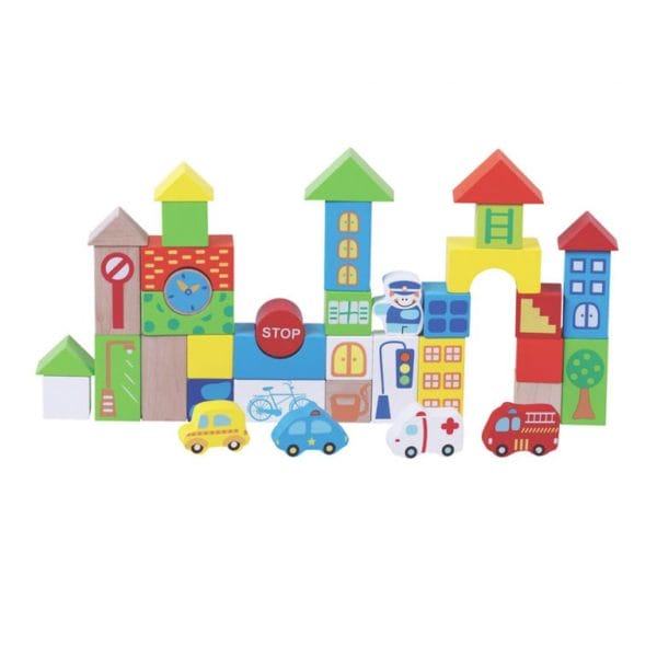 Jumini 40 pcs Traffic building blocks