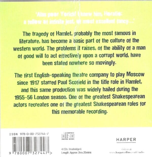 William Shakespeare: Hamlet (4 Audio CDs)