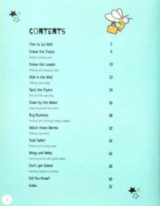 Go Wild Be a Tracker (Paperback) -Contents Page