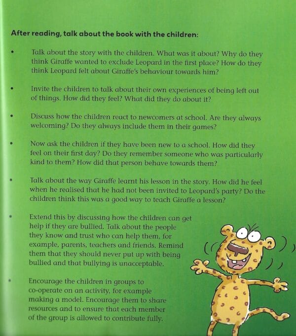 Giraffe is Left Out - A Book About Feelings (Behaviour Matters) -Internal 1-Notes for Parents and Teachers