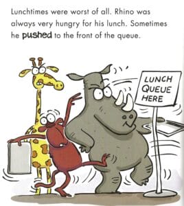Rhino Learns to be Polite - A Book About Good Manners (Behaviour Matters) -Internal Image1