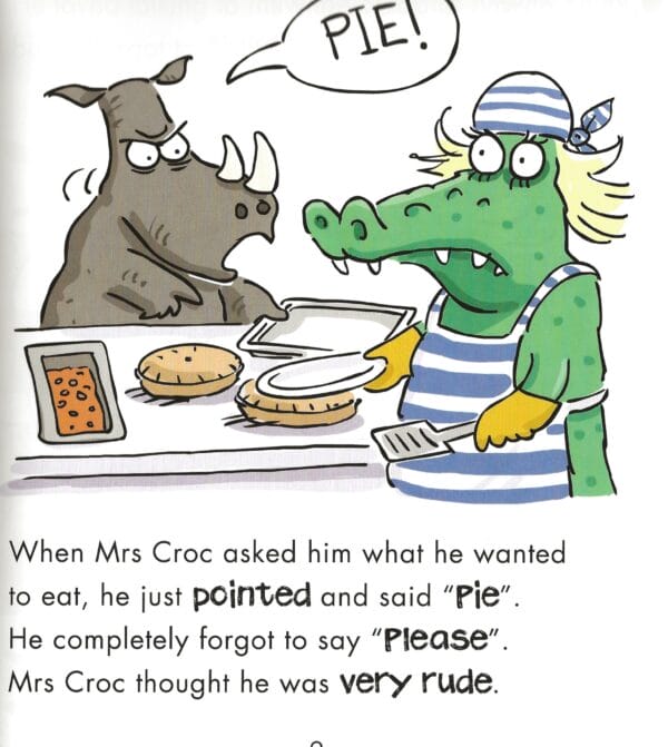 Rhino Learns to be Polite - A Book About Good Manners (Behaviour Matters) -Internal Image2